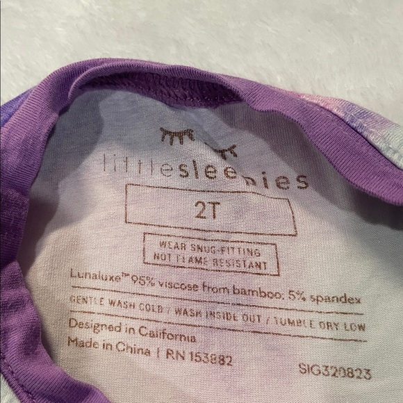 Little Sleepies Tie Dye 2 Piece Pjs - Picture 4 of 14